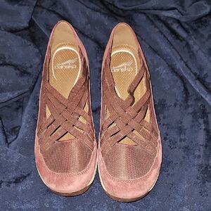 Like New Dansko Suede Athletic Slip On Shoes